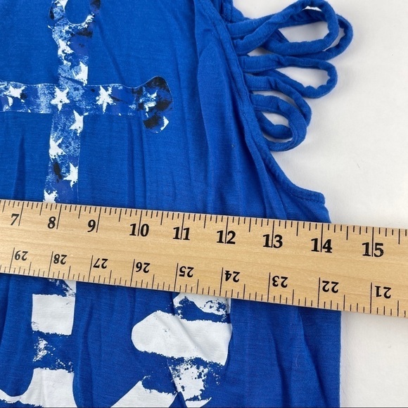 NOBO No Boundaries Tank Top Womens Juniors Large 11-13 Blue Anchor - Picture 7 of 8